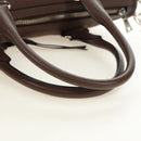 PRADA Hand Bag Leather 2way Brown Silver Auth yk20539SAM-7