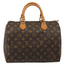 LOUIS VUITTON Monogram Speedy 30 Hand Bag M41526 LV Auth yk20541A-13