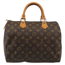 LOUIS VUITTON Monogram Speedy 30 Hand Bag M41526 LV Auth yk20541A-2