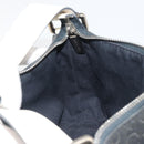 CELINE C Macadam Canvas Hand Bag Suede Black Silver Auth yk20542-17