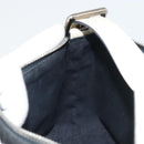 CELINE C Macadam Canvas Hand Bag Suede Black Silver Auth yk20542-18