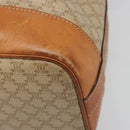 CELINE Macadam Canvas Shoulder Bag PVC Beige Gold Auth yk20544A-10