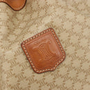 CELINE Macadam Canvas Shoulder Bag PVC Beige Gold Auth yk20544A-15