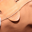 CELINE Macadam Canvas Shoulder Bag PVC Beige Gold Auth yk20544A-16