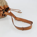 CELINE Macadam Canvas Shoulder Bag PVC Beige Gold Auth yk20544A-7