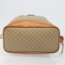 CELINE Macadam Canvas Shoulder Bag PVC Beige Gold Auth yk20544A-9