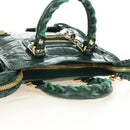 BALENCIAGA Classic Nano City Bag Embossed leather 2way 505982 Auth yk20546SAM-6
