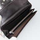 FENDI Zucca Canvas Wallet Black Brown Auth yk20547A-10