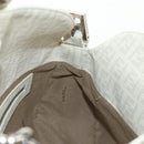 FENDI Zucchino Canvas Mamma Baguette Bag PVC White Silver Auth yk20548SAM-21