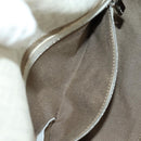 FENDI Zucchino Canvas Mamma Baguette Bag PVC White Silver Auth yk20548SAM-24