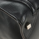 CELINE Luggage Mini Shopper Hand Bag Leather Black Silver Auth yk20549SAM-8