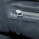 CELINE Luggage Mini Shopper Hand Bag Leather Black Silver Auth yk20549SAM-22