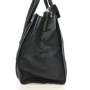 CELINE Luggage Mini Shopper Hand Bag Leather Black Silver Auth yk20549SAM-3