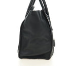 CELINE Luggage Mini Shopper Hand Bag Leather Black Silver Auth yk20549SAM-4
