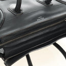 CELINE Luggage Mini Shopper Hand Bag Leather Black Silver Auth yk20549SAM-6