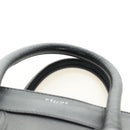 CELINE Luggage Mini Shopper Hand Bag Leather Black Silver Auth yk20549SAM-14