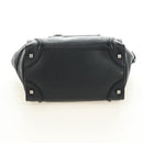 CELINE Luggage Mini Shopper Hand Bag Leather Black Silver Auth yk20549SAM-5