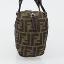 FENDI Zucca Canvas Hand Bag Black Brown Auth yk20550A-5