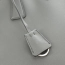 PRADA Hand Bag Safiano Leather 2way Gray Silver Auth yk20551SAM-20