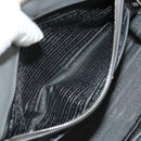 PRADA Hand Bag Safiano Leather 2way Gray Silver Auth yk20551SAM-28