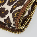 Stella MacCartney Falabella Chain Leopard Pattern Bag Canvas Brown Auth yk20554A-16