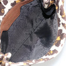 Stella MacCartney Falabella Chain Leopard Pattern Bag Canvas Brown Auth yk20554A-10
