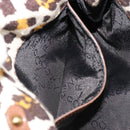 Stella MacCartney Falabella Chain Leopard Pattern Bag Canvas Brown Auth yk20554A-22