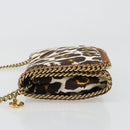 Stella MacCartney Falabella Chain Leopard Pattern Bag Canvas Brown Auth yk20554A-4