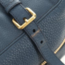 Miu Miu Shoulder Bag Leather Navy Gold Auth yk20559SAM-10