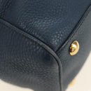 Miu Miu Shoulder Bag Leather Navy Gold Auth yk20559SAM-13