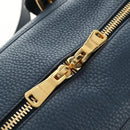 Miu Miu Shoulder Bag Leather Navy Gold Auth yk20559SAM-18