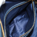 Miu Miu Shoulder Bag Leather Navy Gold Auth yk20559SAM-25