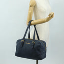Miu Miu Shoulder Bag Leather Navy Gold Auth yk20559SAM-27