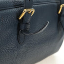 Miu Miu Shoulder Bag Leather Navy Gold Auth yk20559SAM-4
