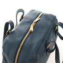 Miu Miu Shoulder Bag Leather Navy Gold Auth yk20559SAM-7