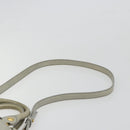 Miu Miu Hand Bag Leather 2way Gray Gold Auth yk20560A-15
