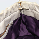 Miu Miu Hand Bag Leather 2way Gray Gold Auth yk20560A-24