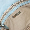 Miu Miu Matelasse Bijoux Chain Shoulder Bag Leather Blue Silver Auth yk20565A-22