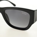 CHANEL Sunglasses Plastic Black Gold CC Auth yk20566M-10