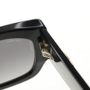 CHANEL Sunglasses Plastic Black Gold CC Auth yk20566M-15