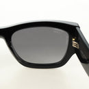 CHANEL Sunglasses Plastic Black Gold CC Auth yk20566M-16