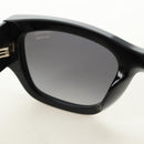 CHANEL Sunglasses Plastic Black Gold CC Auth yk20566M-18