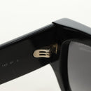 CHANEL Sunglasses Plastic Black Gold CC Auth yk20566M-19