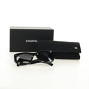 CHANEL Sunglasses Plastic Black Gold CC Auth yk20566M-22