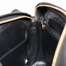 CHANEL Chain Shoulder Bag Lamb Skin Black Gold Matelasse CC Auth yk20568SAV-21