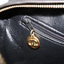 CHANEL Chain Shoulder Bag Lamb Skin Black Gold Matelasse CC Auth yk20568SAV-22