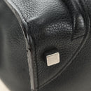 CELINE Luggage Mini Shopper Hand Bag Leather Black Silver Auth yk20573SAM-10