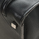 CELINE Luggage Mini Shopper Hand Bag Leather Black Silver Auth yk20573SAM-11