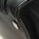 CELINE Luggage Mini Shopper Hand Bag Leather Black Silver Auth yk20573SAM-12