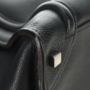 CELINE Luggage Mini Shopper Hand Bag Leather Black Silver Auth yk20573SAM-13